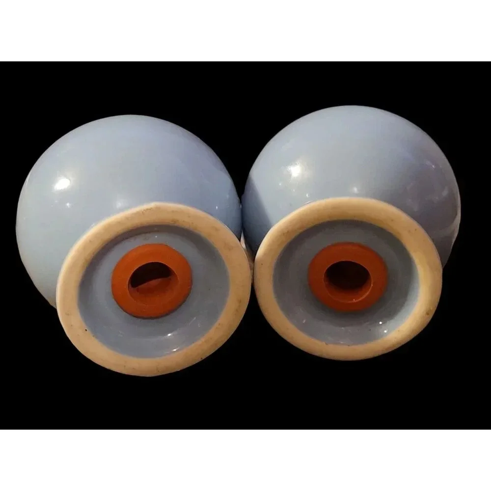 Fiestaware Ball Salt and Pepper Shakers in Periwinkle Blue Retired - Picture 4 of 6